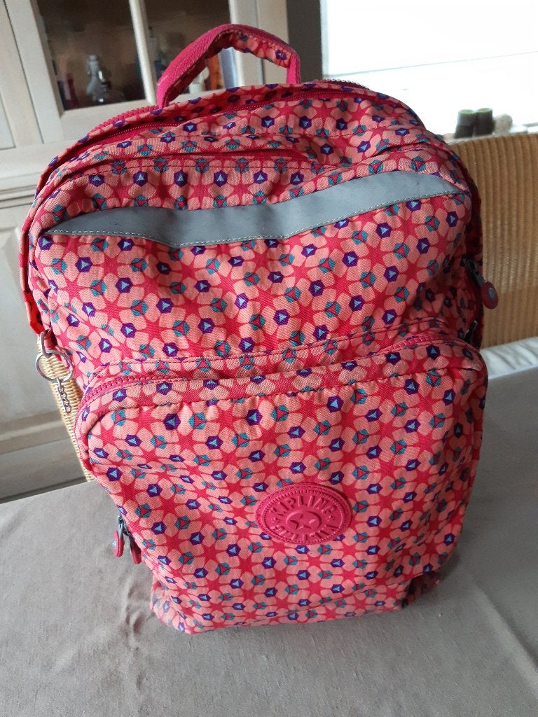 Kipling boekentas, Ophalen, Gebruikt, Roze, Rugtas