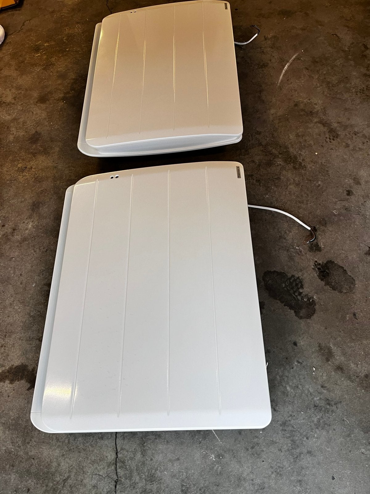 2 radiateurs Thermor Équateur 3 – 1250 W – connectés, Caravanes & Camping, Enlèvement, Utilisé