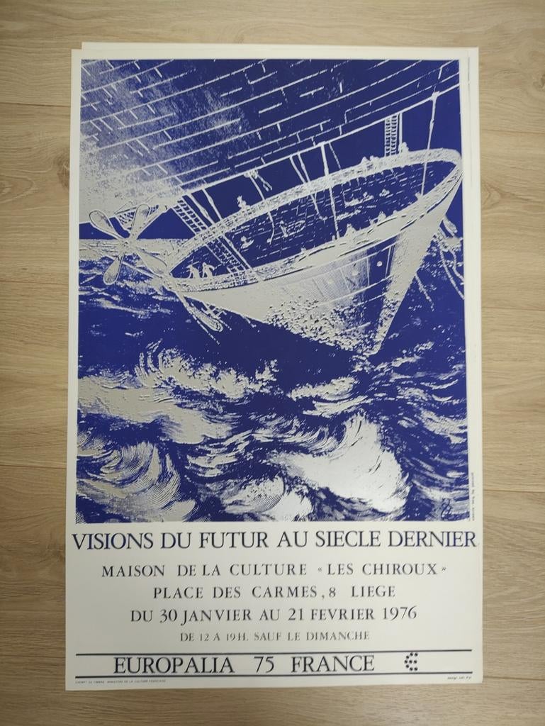 Affiches van Europalia France 1975 Kunsttentoonstelling, Verzamelen, Ophalen