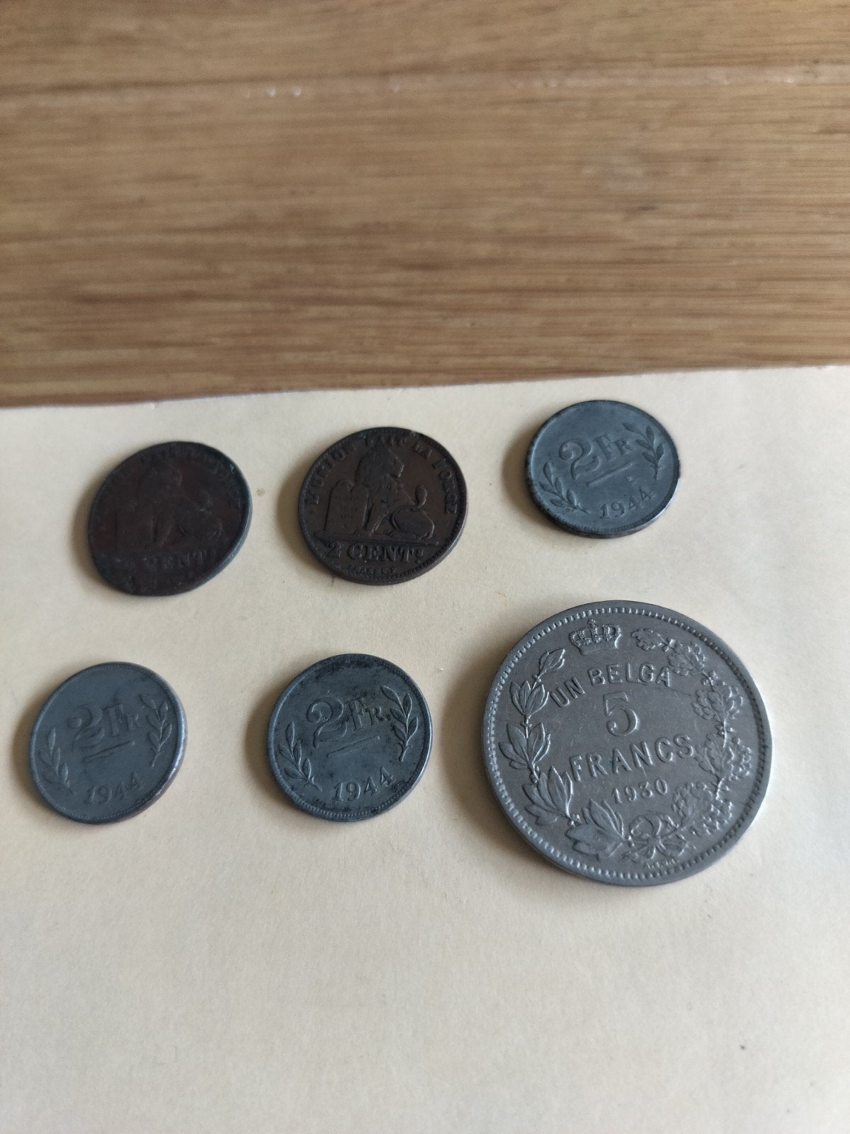 6 oude Belgische munten, Verzenden