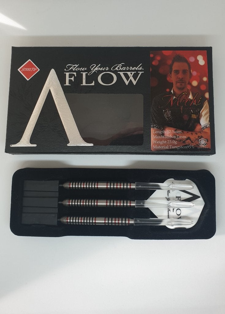 Darts pijlen Dynasty A-Flow Michael Unterbuchner Michi 23 gr, Sport en Fitness, Darts, Ophalen of Verzenden, Gebruikt, Pijlen