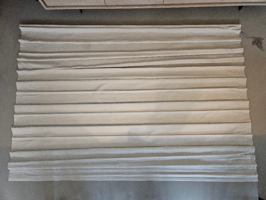 Kwaliteit vouwgordijn Heytens beige, Autres marques, 250 cm, Store romain, Beige