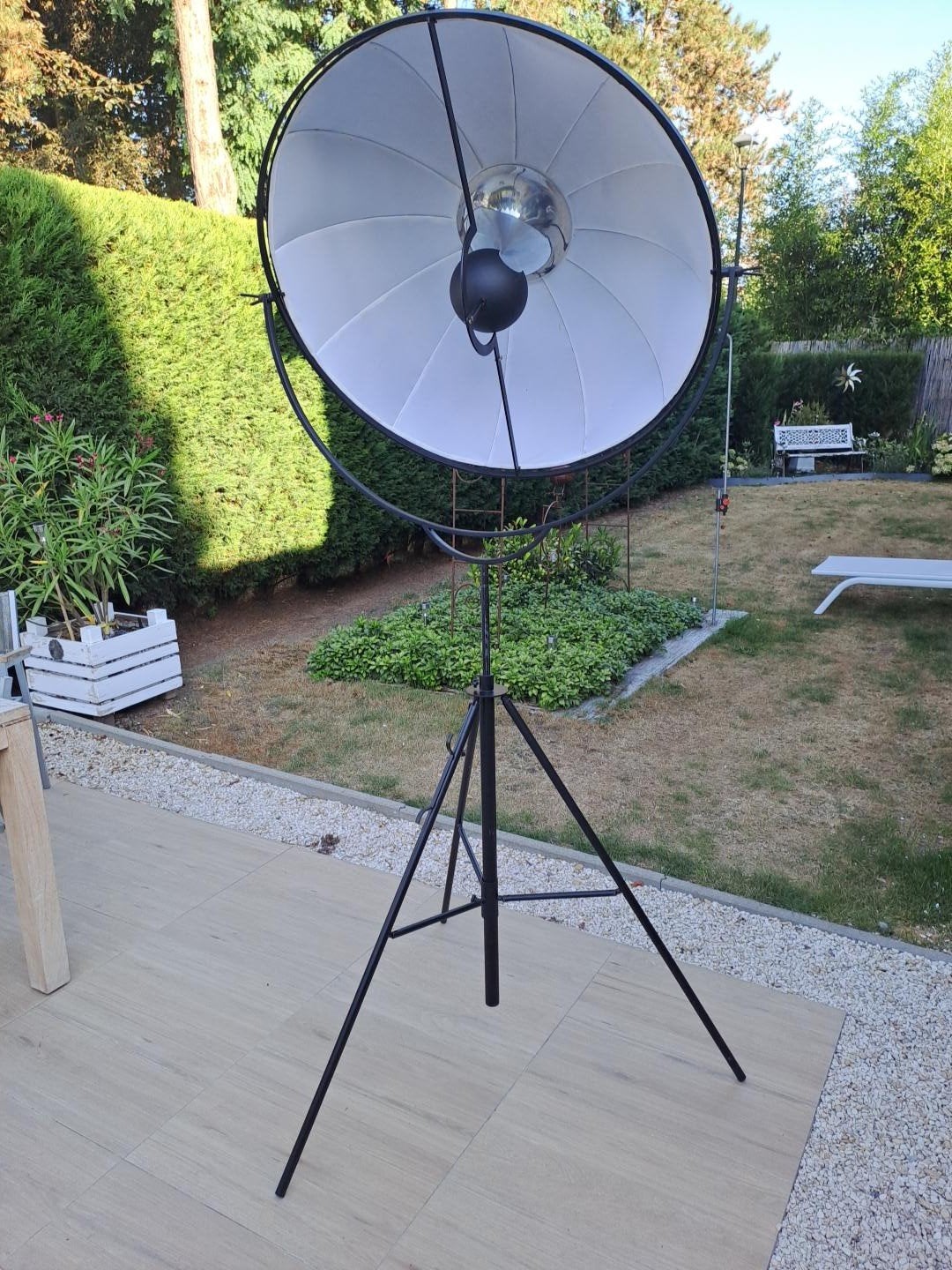 Grand lampadaire vintage/studio, Enlèvement, Utilisé, 150 à 200 cm
