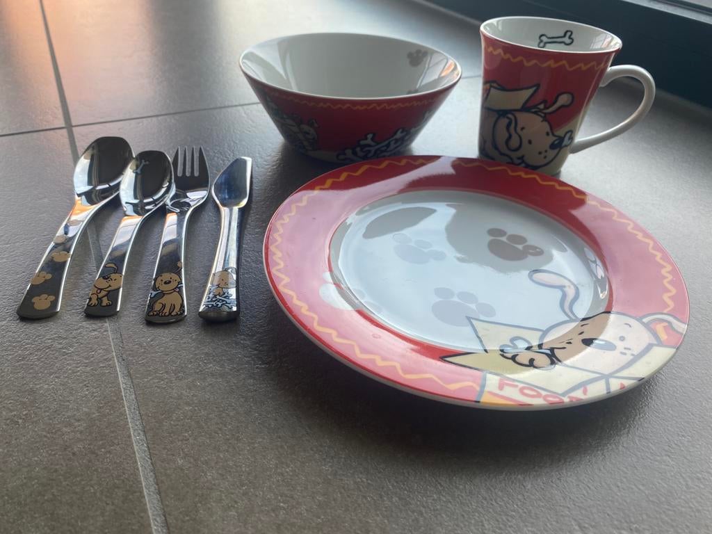 Leuk kinderservies Auerhahn 7-delig, Ophalen, Nieuw, Compleet servies