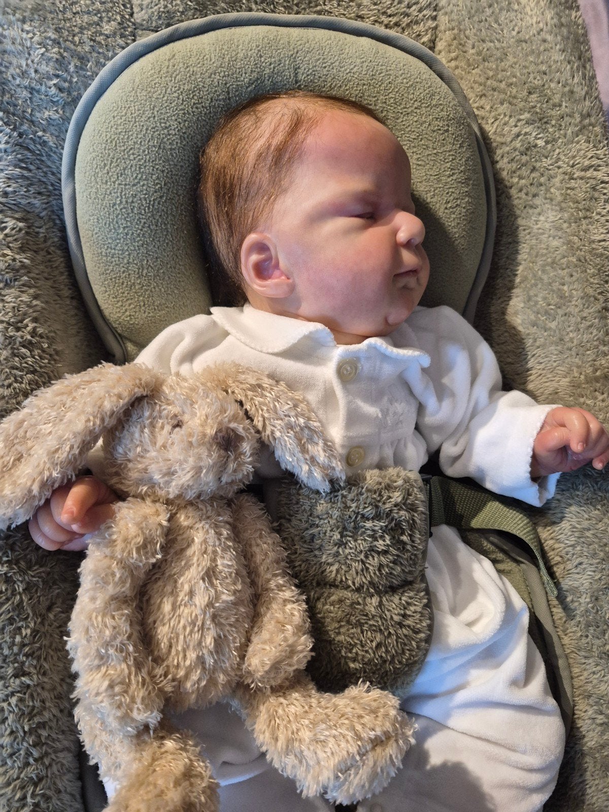 100% authentieke reborn baby Ellis by Olga Auer, Verzamelen, Ophalen of Verzenden, Zo goed als nieuw, Pop, Levensecht of Reborn