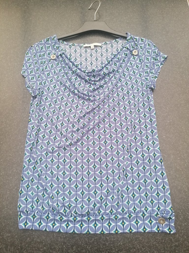 shirt, blouse Lola & Liza nieuw blauw bloem motief 38, Maat 38/40 (M), Nieuw, Ophalen of Verzenden, Blauw