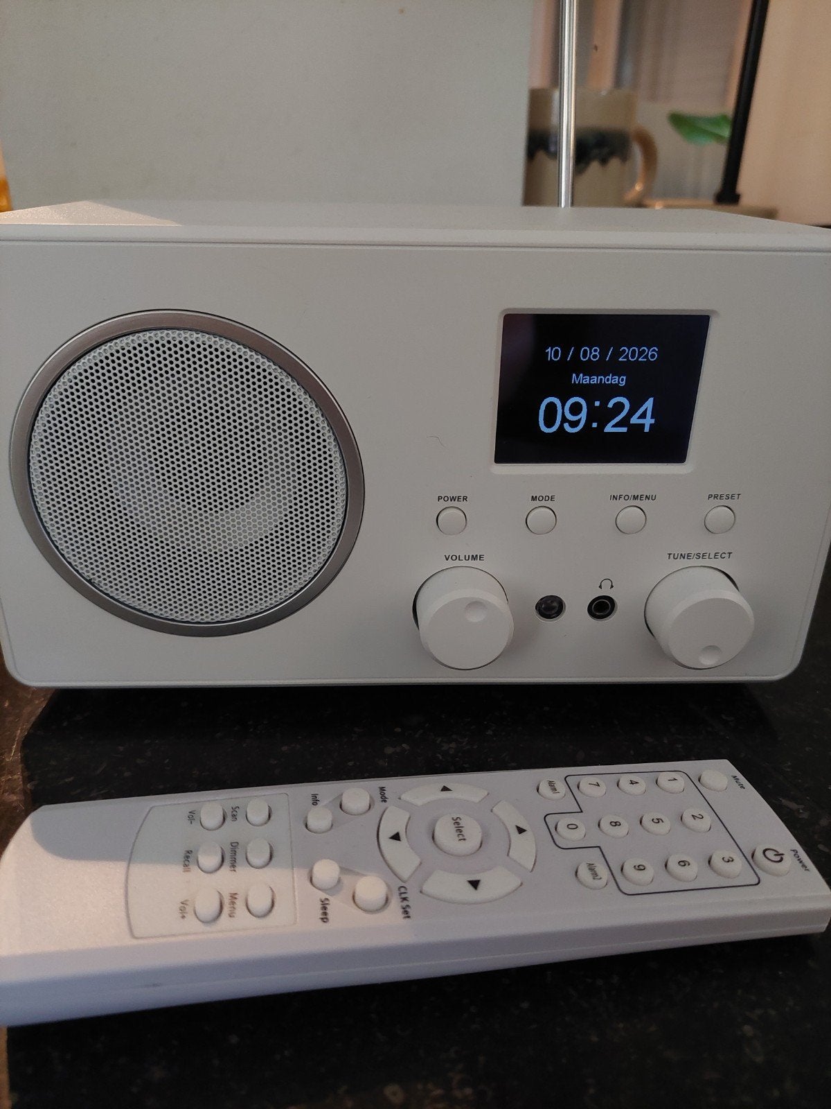 Dab + radio met bluetooth/alarm/sleeptimer Envivo, Audio, Tv en Foto, Ophalen, Zo goed als nieuw, Radio