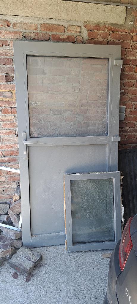 Aluminium buitendeur, Ophalen, Gebruikt, Metaal, Buitendeur