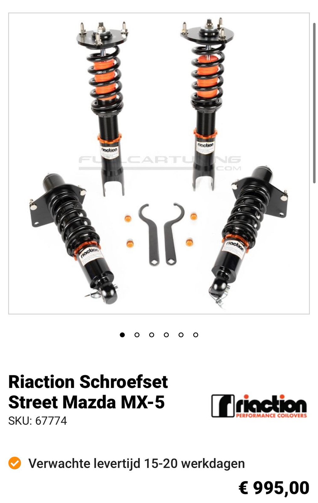 Mx-5 nc schoefset, Ophalen, Gebruikt, Mazda