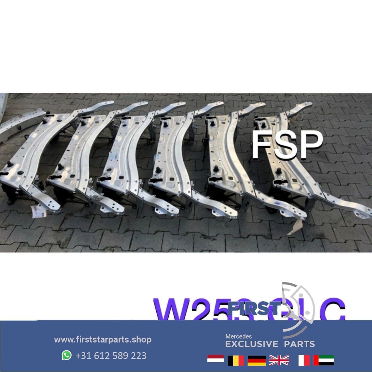 W253 C253 GLC VOORFRONT ALUMINIUM FRONT Mercedes GLC Klasse, Gebruikt, -, Voor, Ophalen of Verzenden