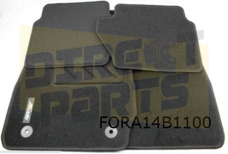 Ford Fiesta VI (2/11-3/17) mattenset (4x) naaldvilt tekst "F, Neuf, -, -, Ford