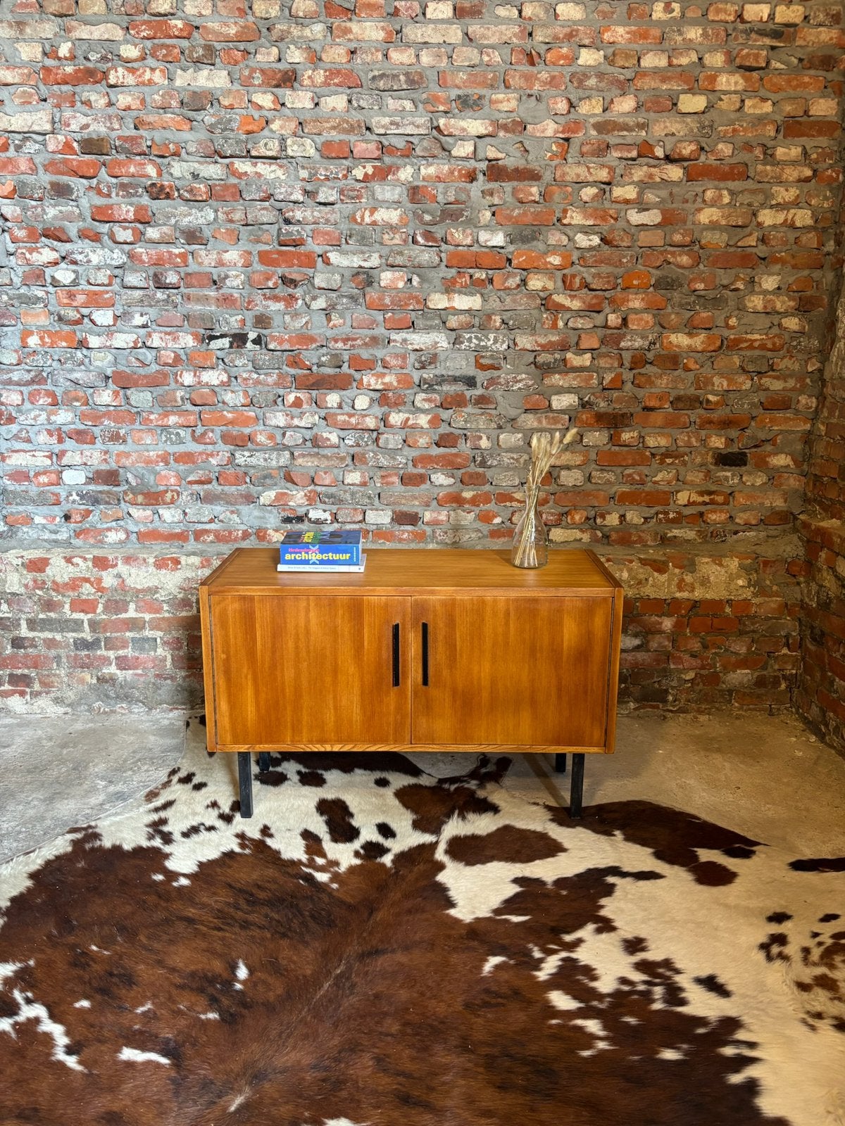 Vintage midcentury kastje/commode, Ophalen, Gebruikt, 1 of 2 laden, Vintage