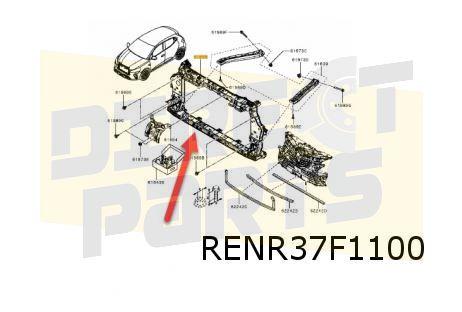 Mitsubishi Colt/Renault Clio Frontpaneel Origineel! 62500159, Auto-onderdelen, -, -, Ophalen of Verzenden, Bumper