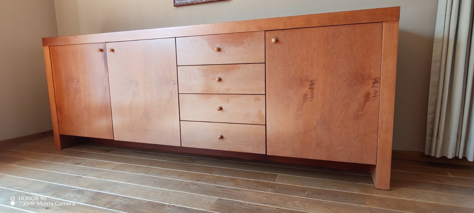 Dressoir, 25 à 50 cm, 200 cm ou plus, Klassiek, Cerisier