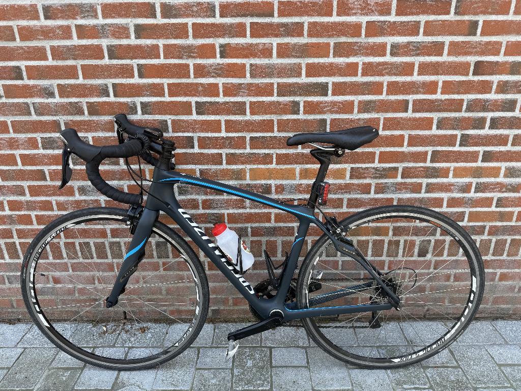 Dames Racefiets, Fietsen en Brommers, Fietsen | Racefietsen, Carbon, Velgrem, 49 tot 53 cm, Zo goed als nieuw