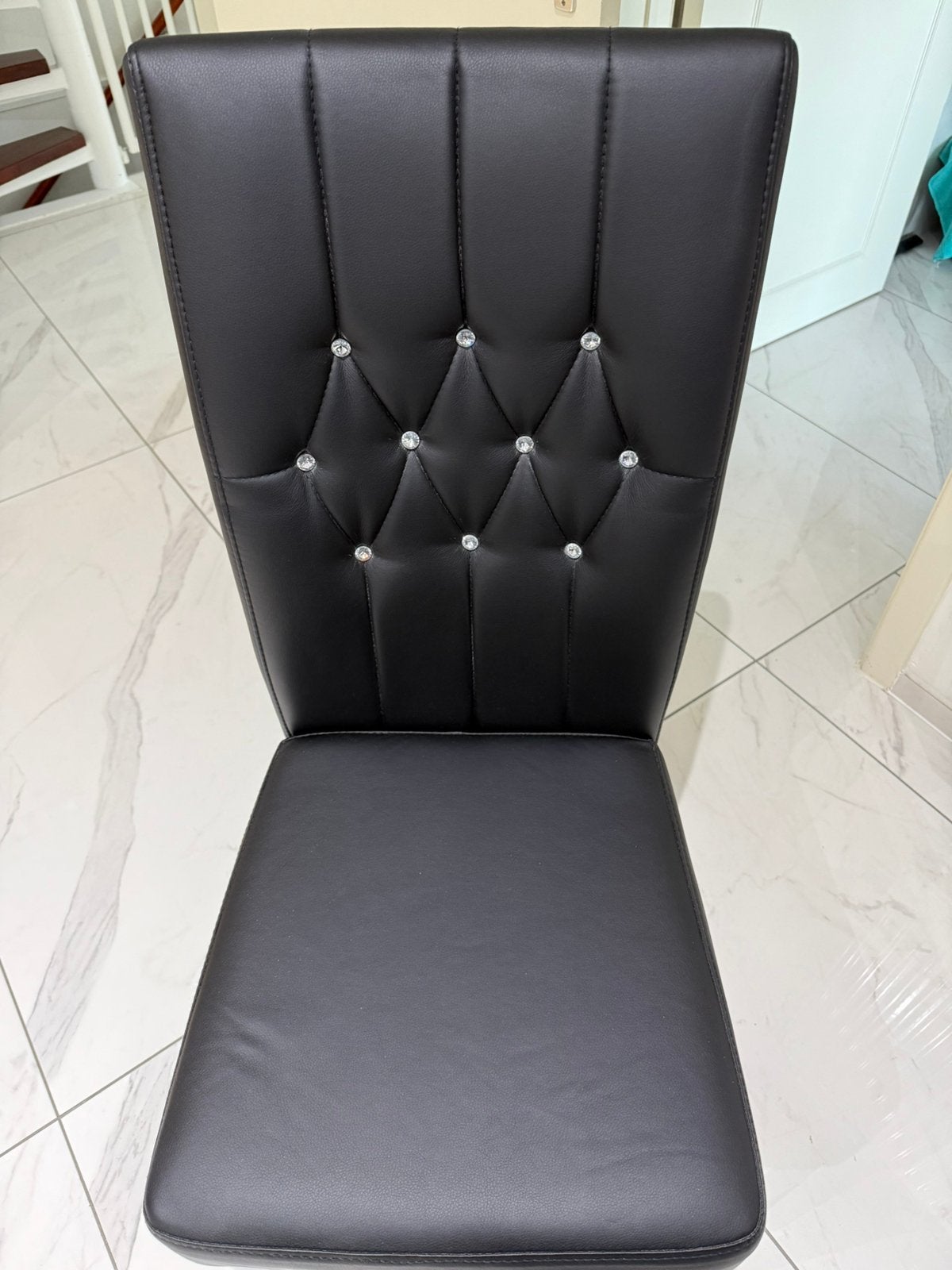 Stoelen, Maison & Meubles, Chaises, Enlèvement, Comme neuf, Cuir, Quatre