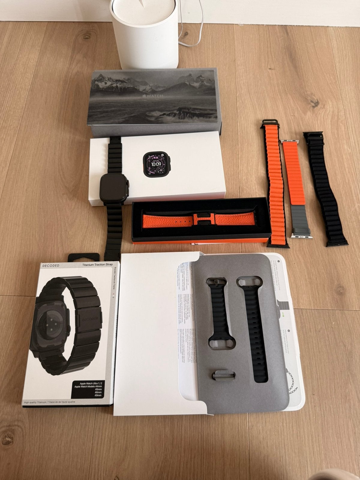 Apple watch Ultra 3 black met garantie nog is tot 05/06/2028, Telecommunicatie, Mobiele telefoons | Apple iPhone, Ophalen, Nieuw