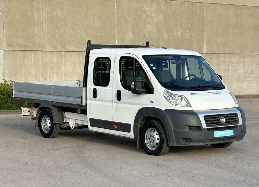 Fiat Ducato Maxi open laadbak 7zitplaatsen Trekhaak 160000km, 109 kW, Zwart, 2287 cc, Bedrijf
