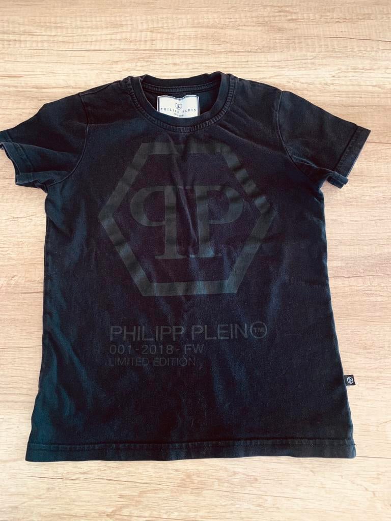 Philipp plein tshirt maat 6-7 in perfecte staat, Enlèvement ou Envoi, Utilisé, Garçon, Chemise ou À manches longues