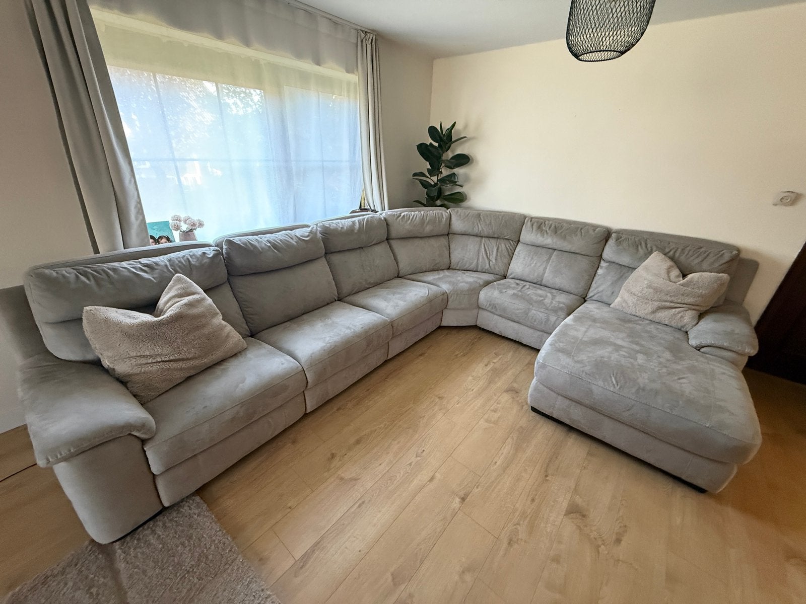 Hoekzetel van DEBA Meubelen met elektrische relax RS, Huis en Inrichting, Zetels | Complete zithoeken, Zo goed als nieuw, Ophalen