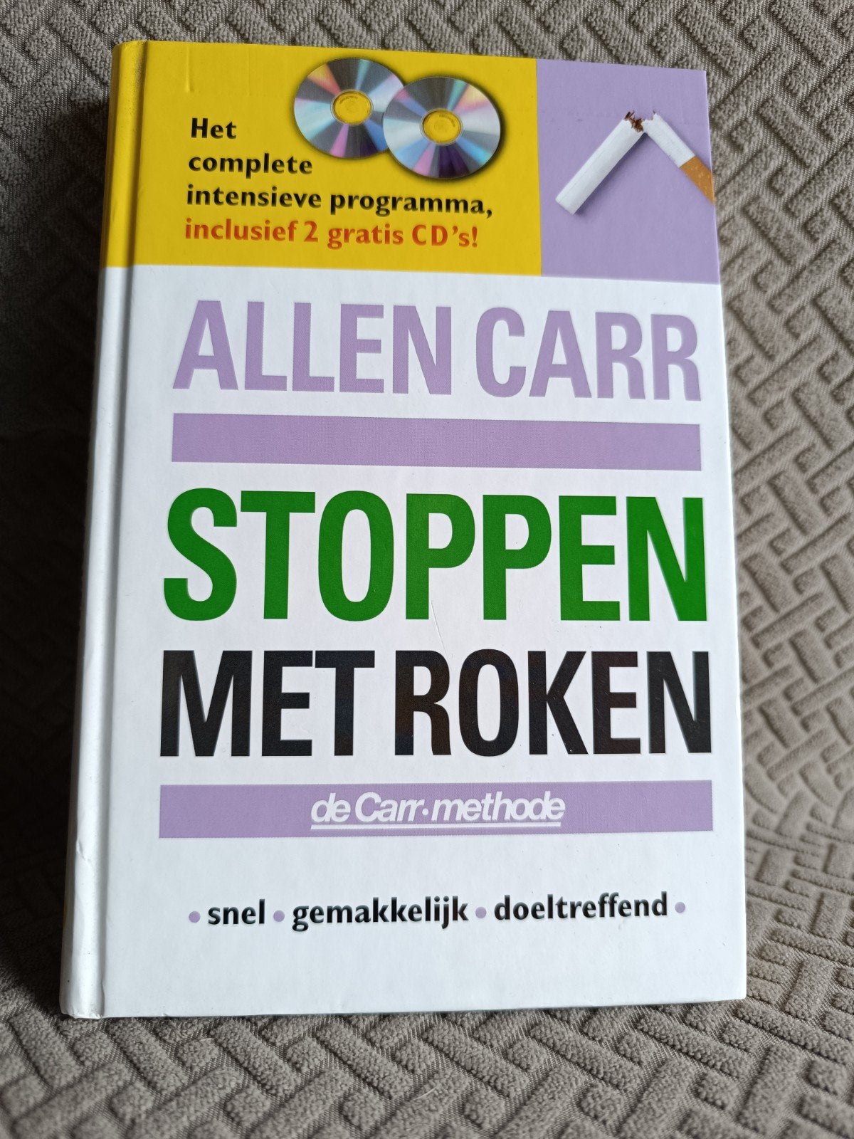 Allen Carr : Stoppen met roken (boek + 2 cd), Boeken, Ophalen of Verzenden