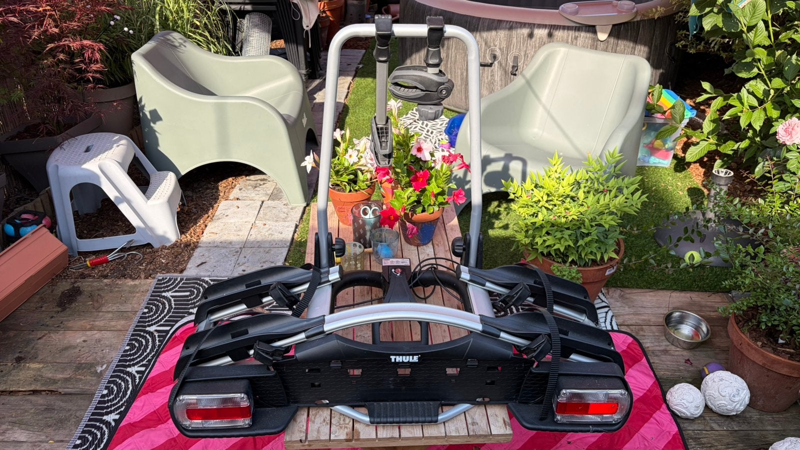 Porte vélo pour 2 velos de la marque Thule, Enlèvement, 2 vélos, Comme neuf