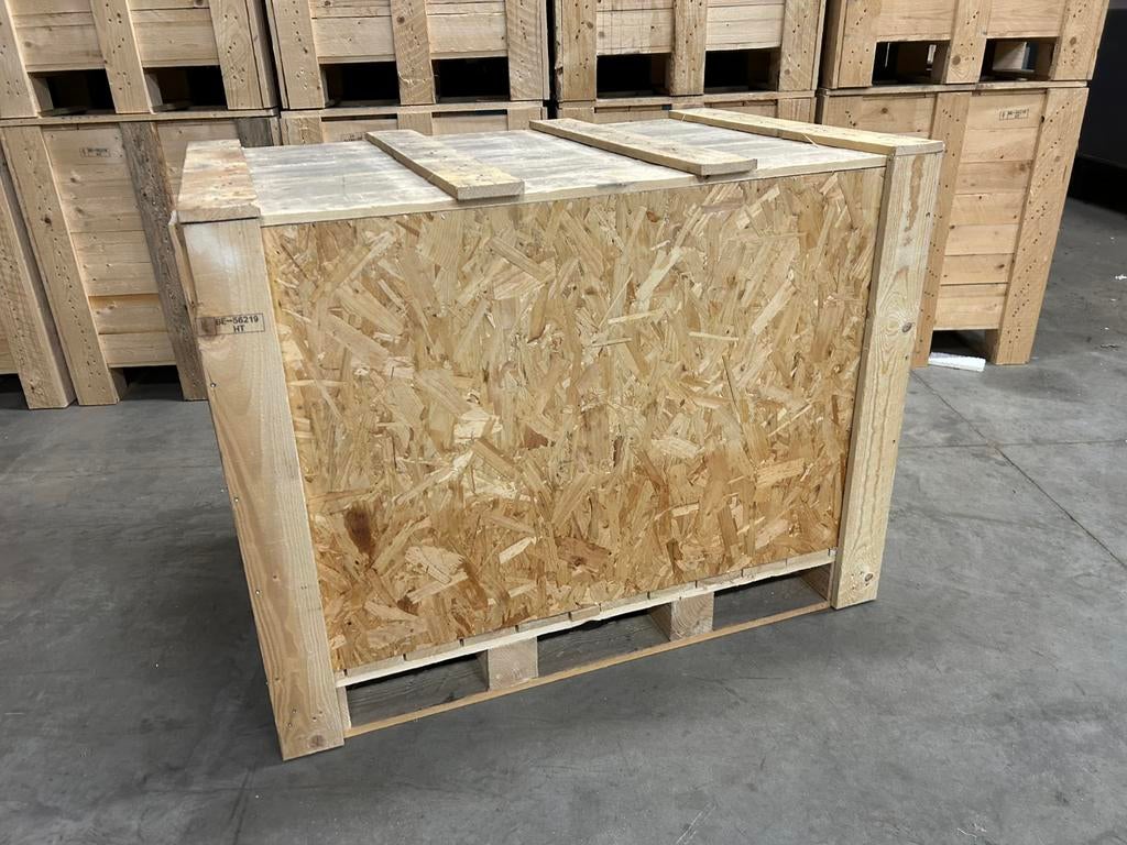 Palletbox , opslagkist, houten koffer, europallet formaat, Ophalen, Zo goed als nieuw