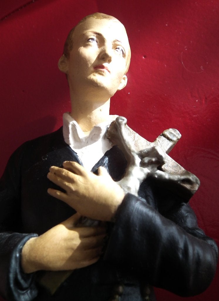 SAINT GERARD -Statue ancienne en platre, Antiquités & Art, Enlèvement ou Envoi