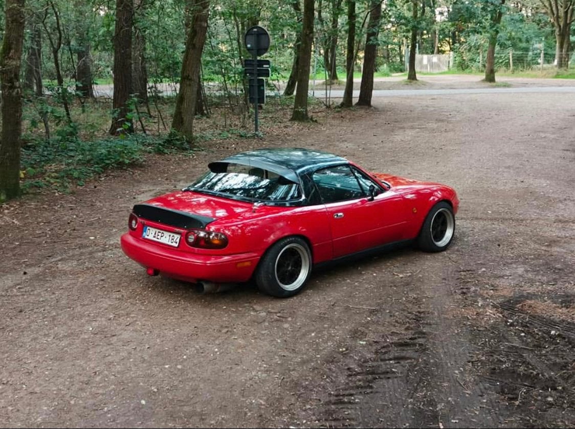 1991 Mazda mx5 na turbo, Auto's, Achterwielaandrijving, Zwart, 4 cilinders, Particulier