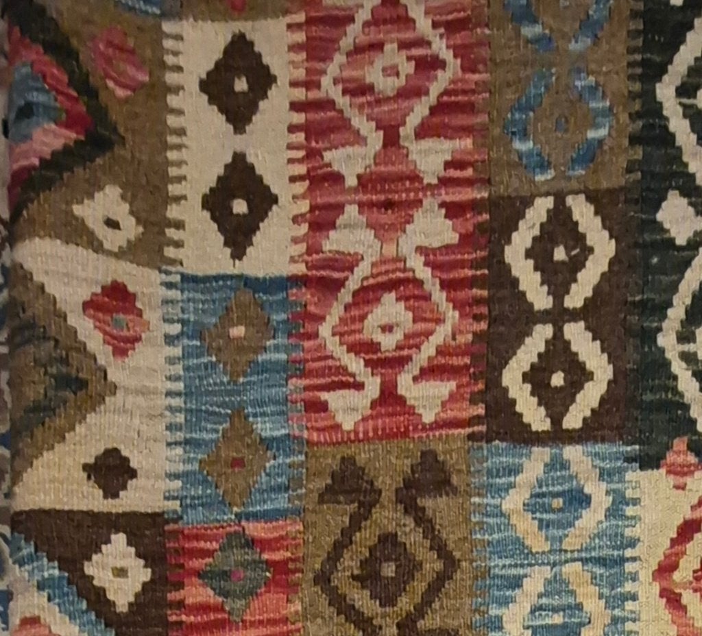 mooie multicolor perzisch, oosterse kelim tapijt, 150 tot 200 cm, 200 cm of meer, Ophalen of Verzenden, Zo goed als nieuw