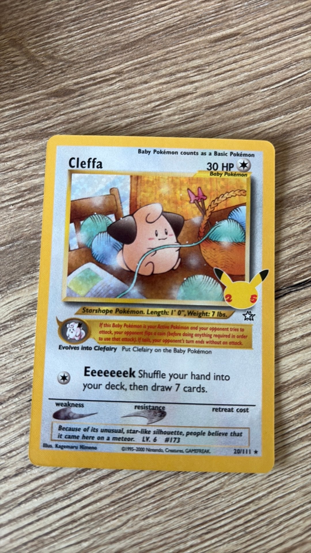 Pokemonkaart Neo Genesis Cleffa 20/111, Ophalen, Nieuw