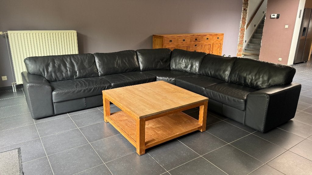 Hoeksalon, Huis en Inrichting, Ophalen, Gebruikt, Leer
