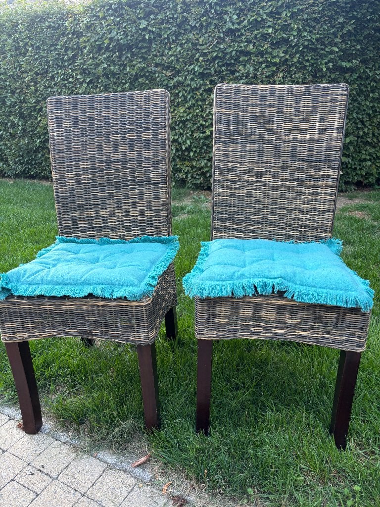 Rieten stoelen, Huis en Inrichting, Ophalen, Bruin, Riet of Rotan, Zo goed als nieuw
