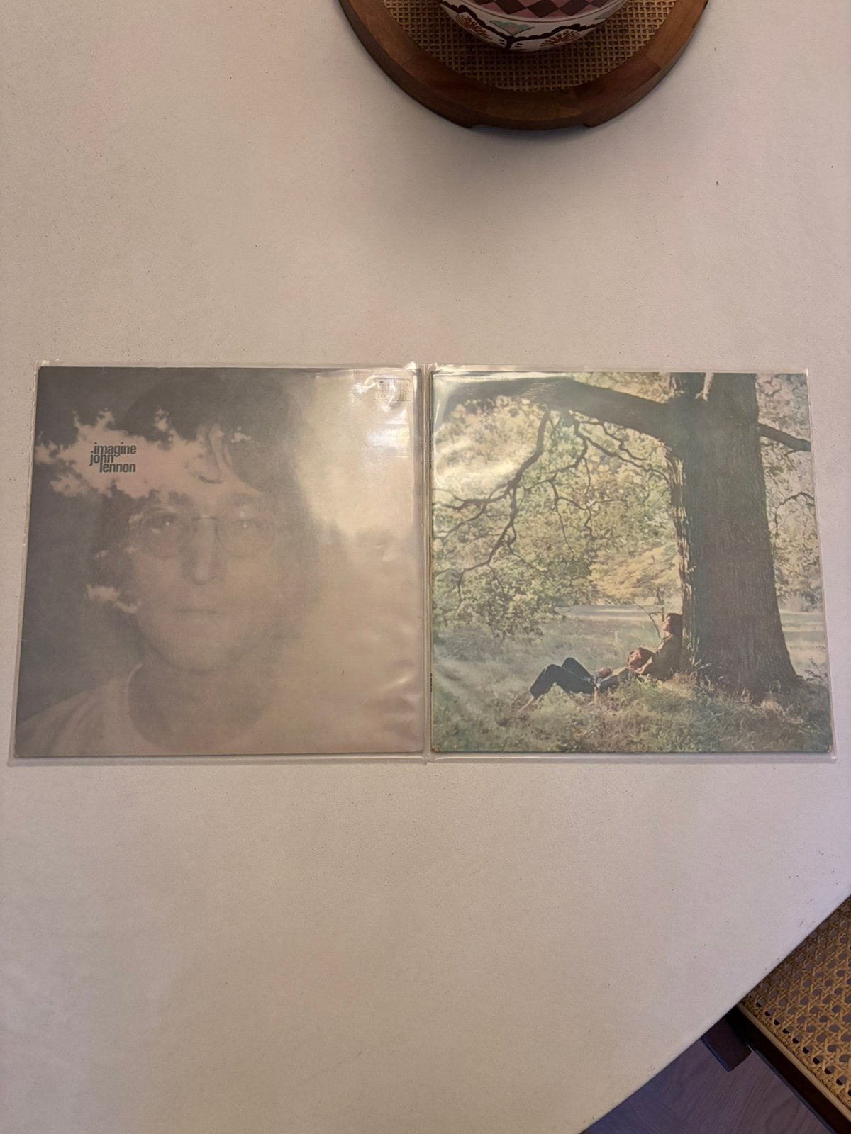 Lp’s john lennon - imagine, plastic ono band vinyl vg+, Enlèvement ou Envoi