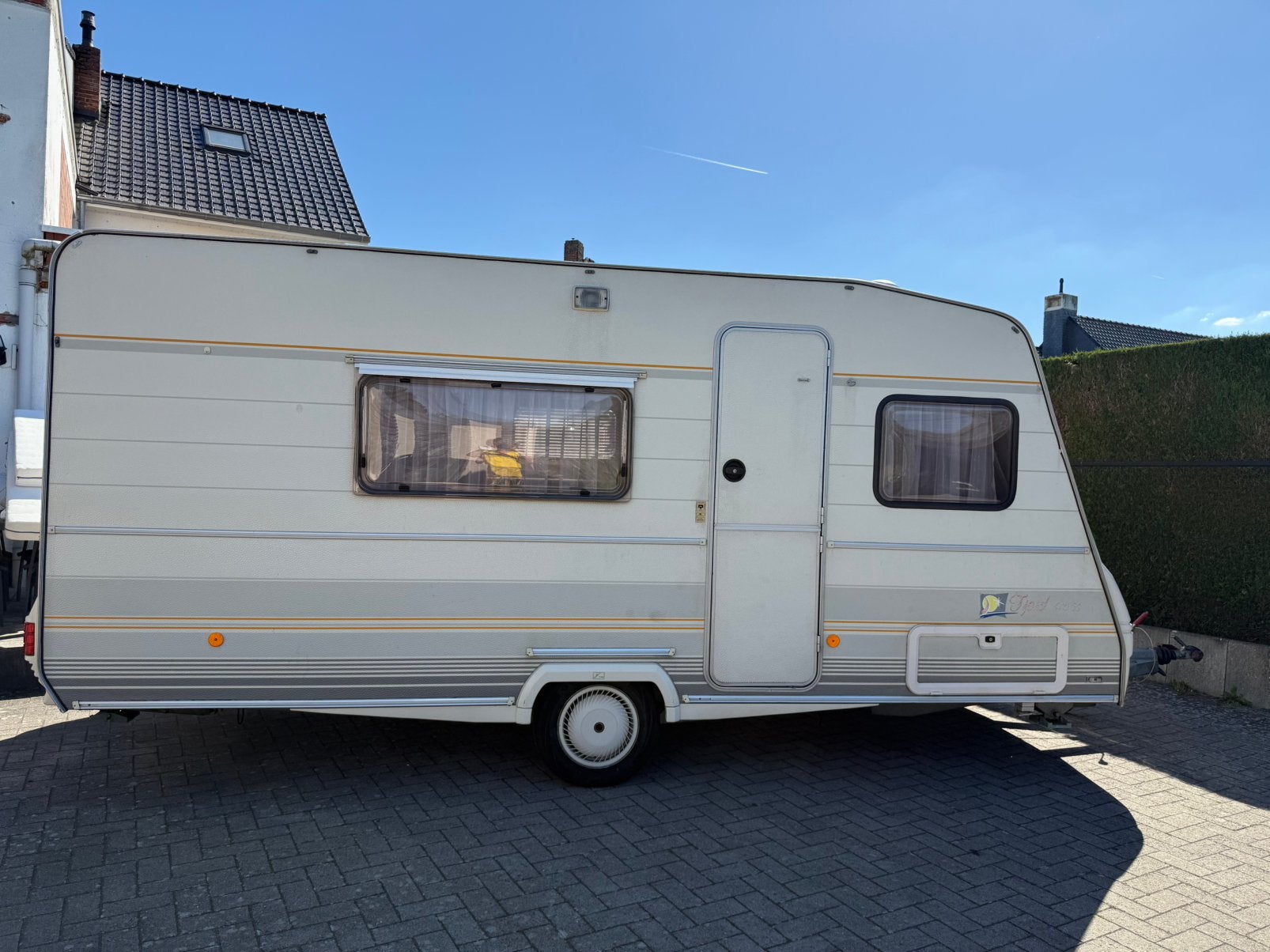 Sterckeman 470 Bjørn CE in goede staat, Caravans en Kamperen, Caravans, Stapelbed, Sterckeman, Treinzit, Particulier