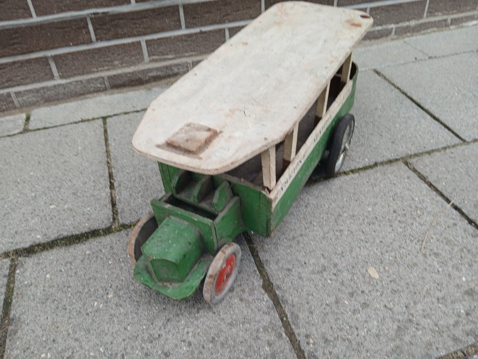 Houten bus, Ophalen of Verzenden