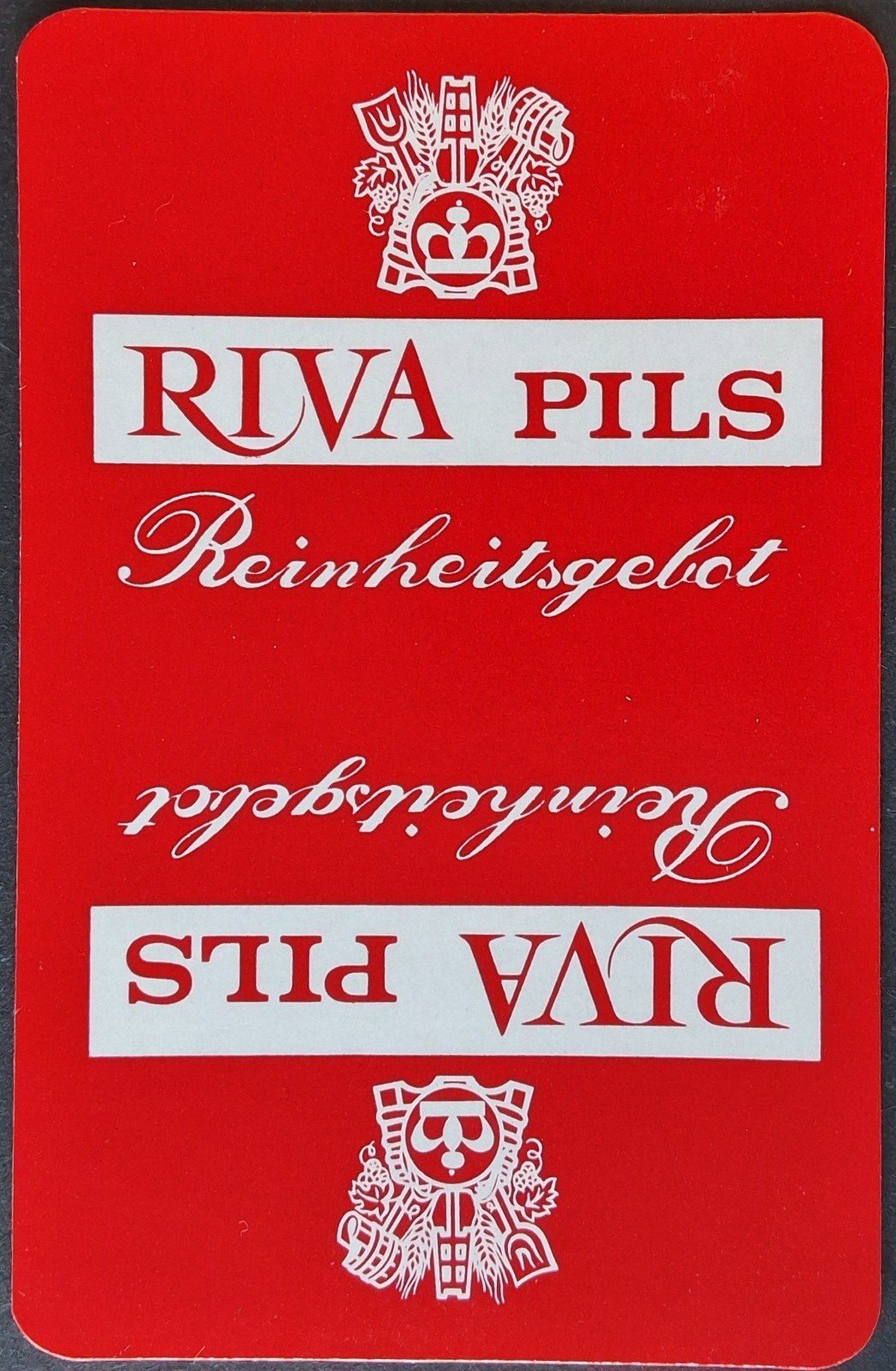 1 Speelkaart  Riva Pils, Verzamelen, Ophalen of Verzenden