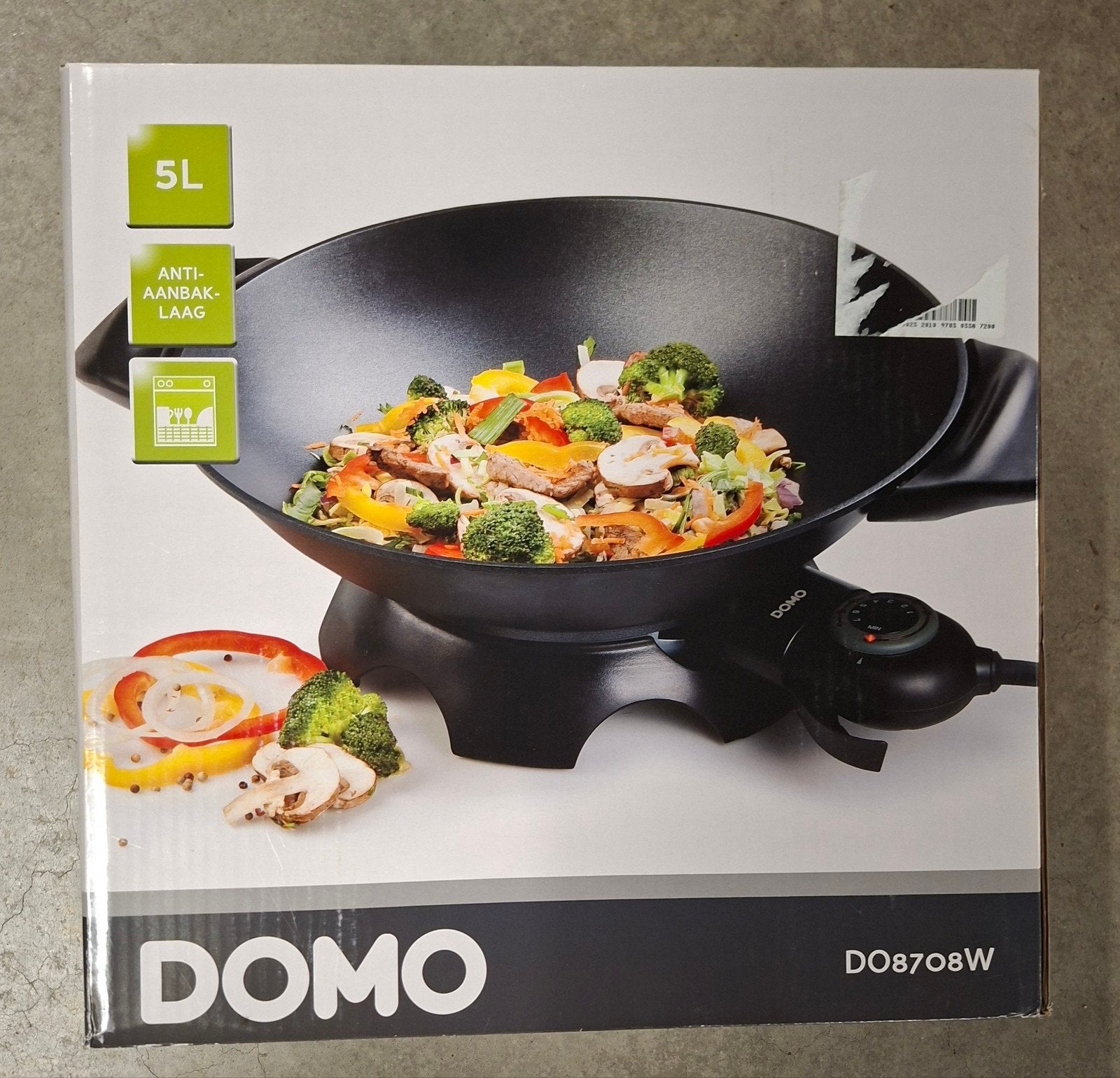 Elektrische wok DOMO, Elektronische apparatuur, Gourmetstellen, Ophalen of Verzenden, Nieuw, 4 t/m 7 personen