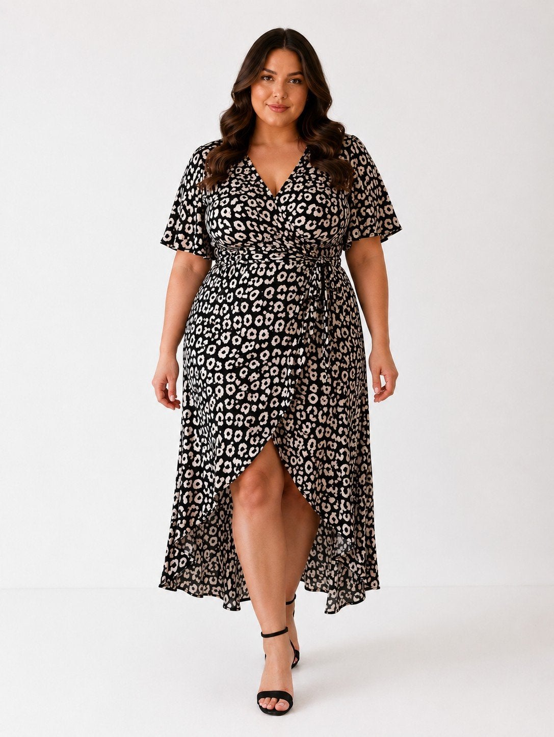 Dames jurk maxi leopard print 4XL 48 nieuw met label, Overige kleuren, Maat 46/48 (XL) of groter, Nieuw, Ophalen of Verzenden