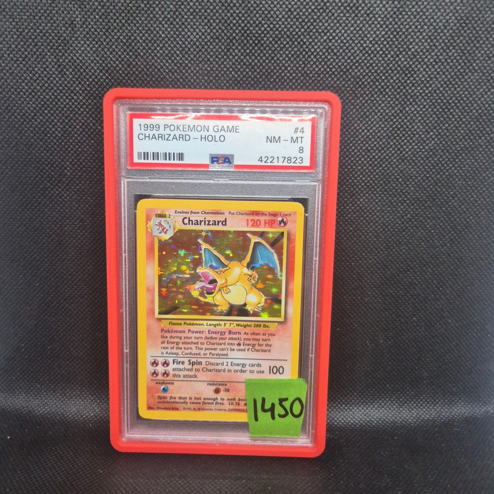Charizard Holo Base Set PSA 8, Enlèvement ou Envoi
