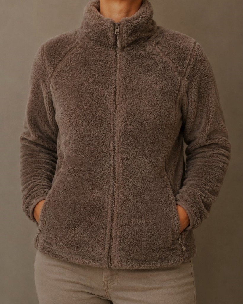 Teddy fleece trui met rits merk NIRVANA - maat 46/48, Overige kleuren, Maat 46/48 (XL) of groter, Ophalen of Verzenden, Zo goed als nieuw