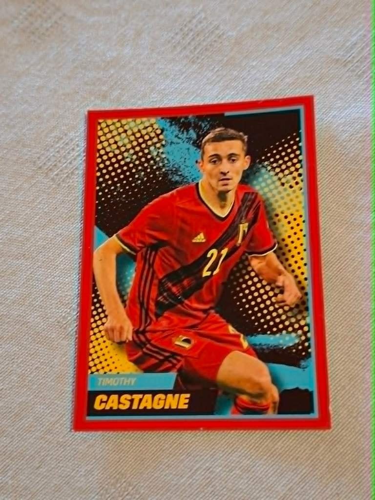 Panini / Sticker / Timothy Castagne / Rode Duivels, Ophalen of Verzenden, Nieuw, Poster, Plaatje of Sticker
