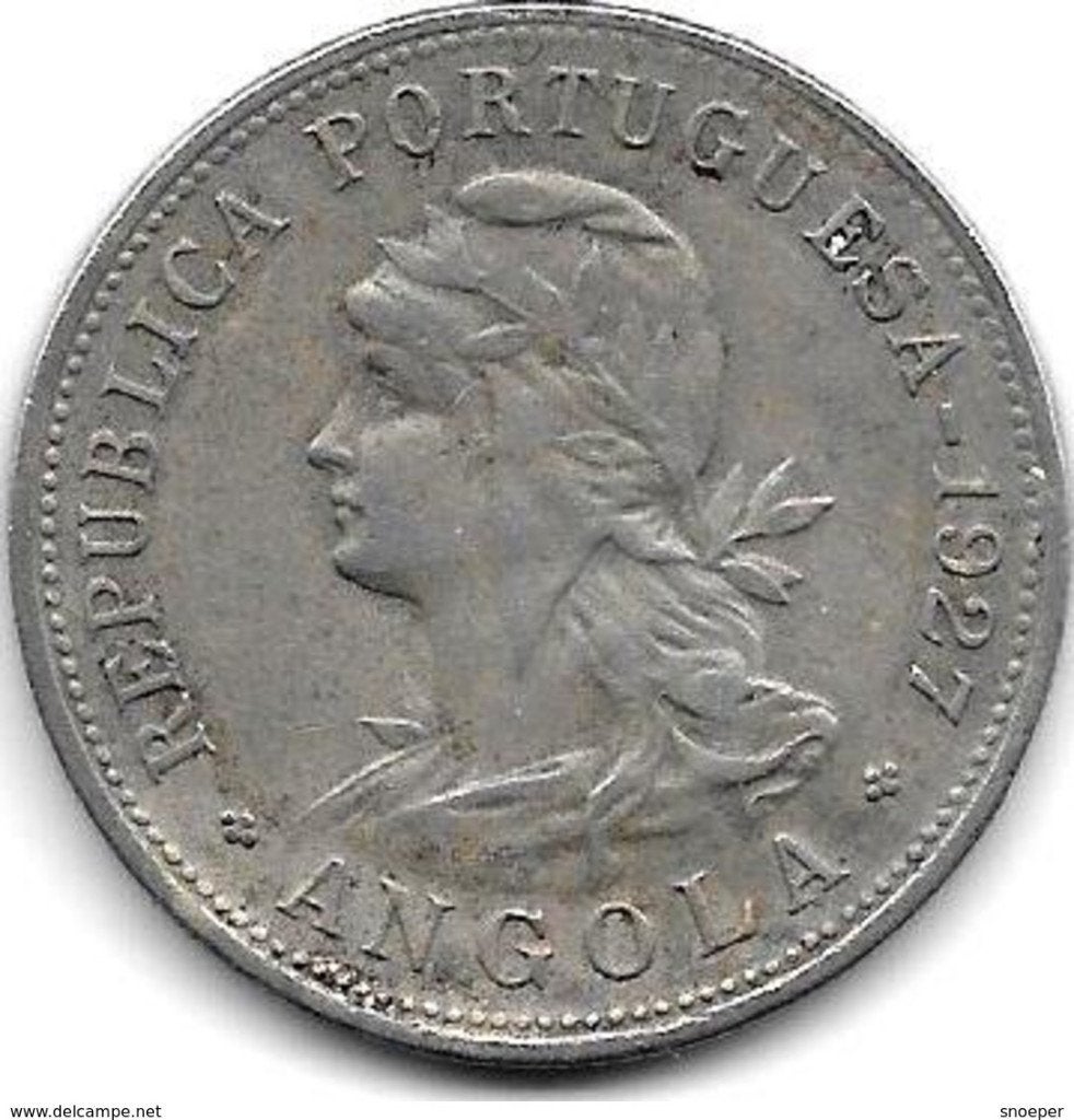 angola 50 centavos 1927 km69 vf+, Timbres & Monnaies, Monnaies | Afrique, Envoi, Autres pays, Monnaie en vrac