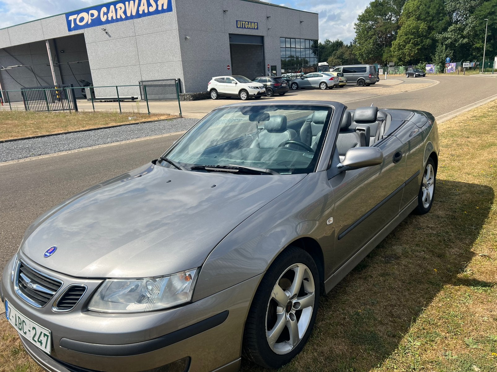 Saab 9.3 cabriolet 2.0 essence 110 kw bj-2005, Autos, Cuir, Argent ou Gris, 110 kW, Entreprise
