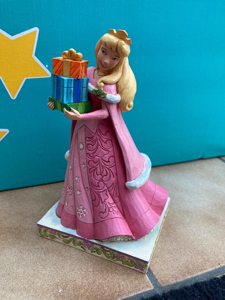 Nieuwe Disney Traditions Aurora ' Gift of joy ', Enlèvement ou Envoi, Blanche-Neige ou Belle au Bois Dormant, Neuf, Statue ou Figurine