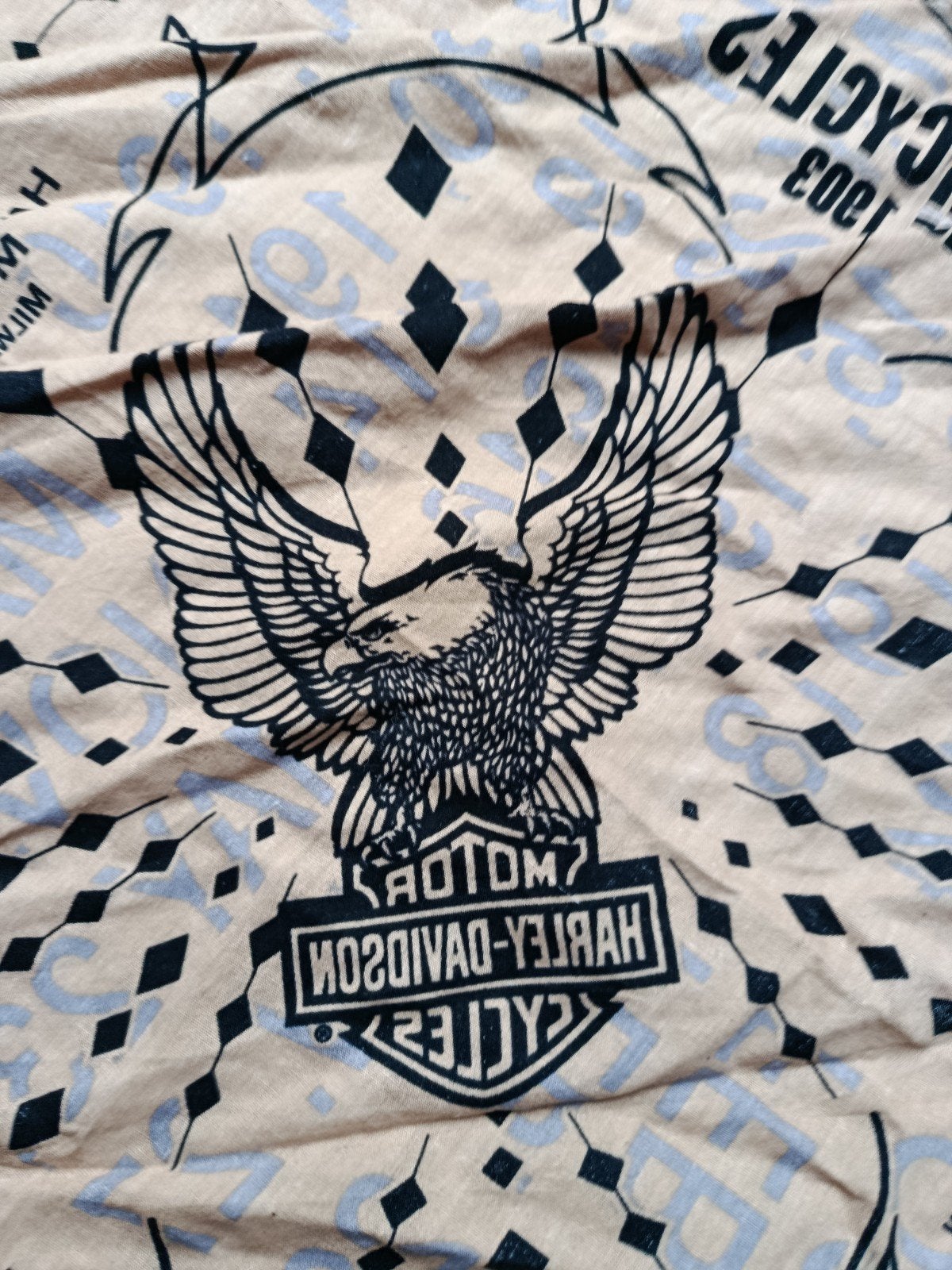 bandana authentique Harley Davidson, Enlèvement, Comme neuf, Beige, Harley davidson
