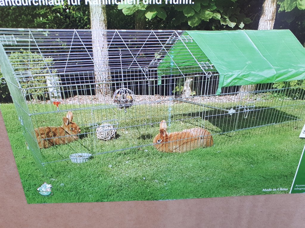 konijnenren , kippenren XL gegalvaniseerd, Dieren en Toebehoren, Pluimvee | Toebehoren, Ophalen, Nieuw, Kippenhok of Kippenren