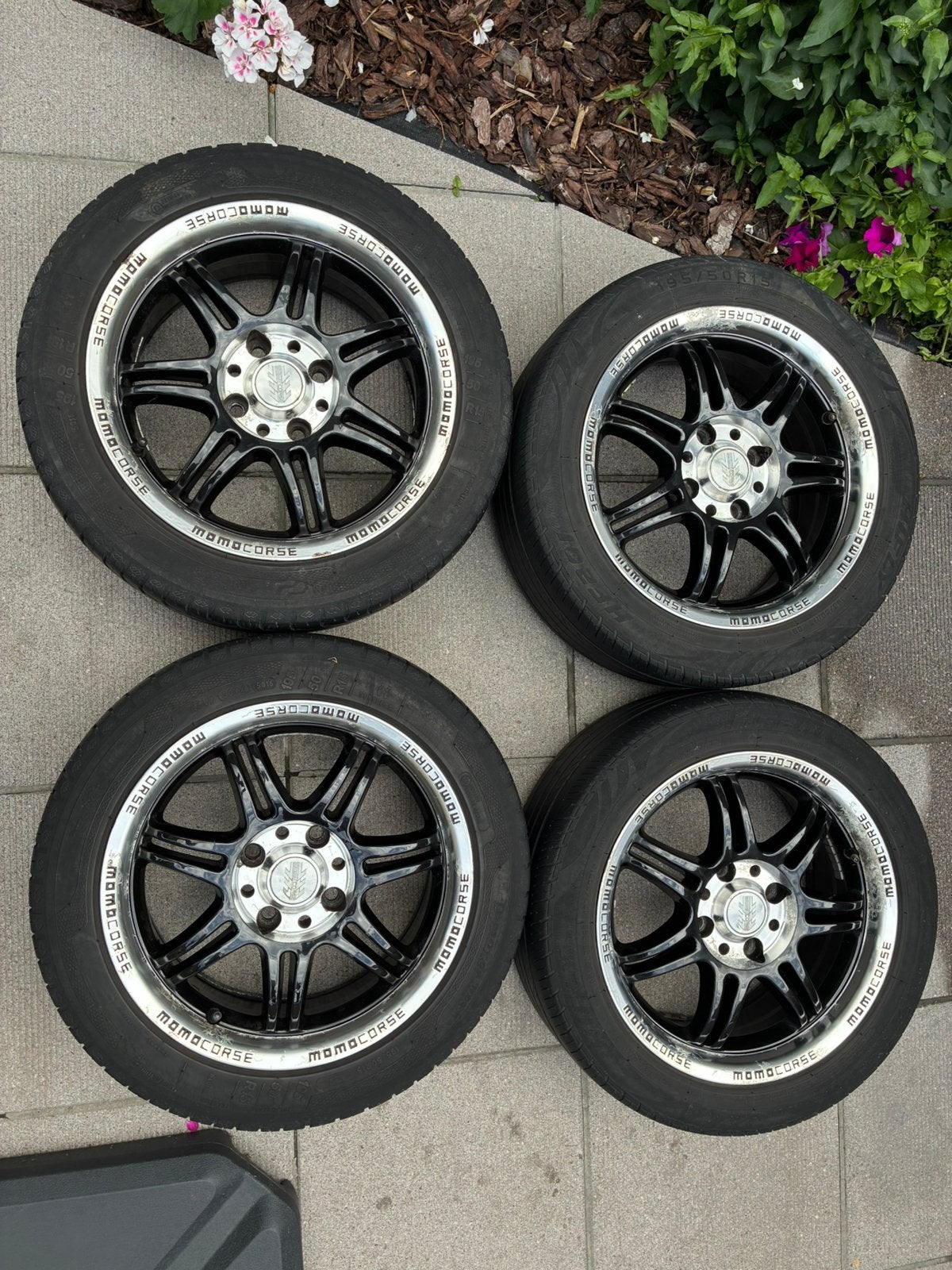 Momo corse 4x108, Auto-onderdelen, Banden en Velgen, Ophalen, Gebruikt, 15 inch, Banden en Velgen