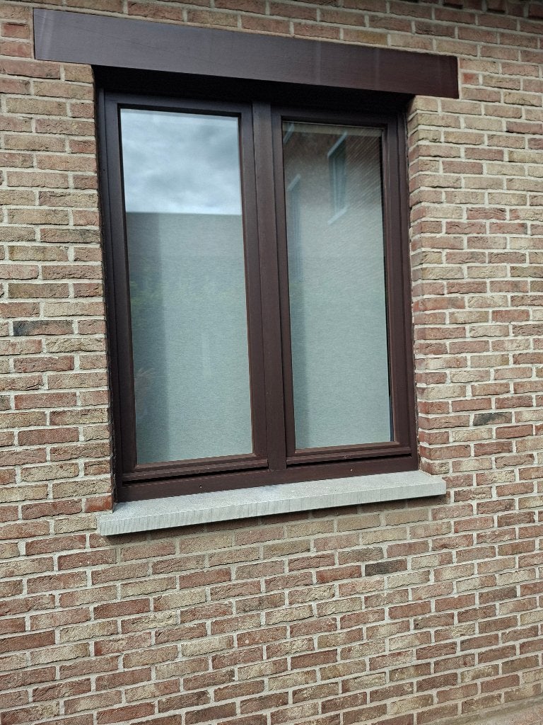 Meranti houten ramen, Ophalen, Gebruikt, Gevelraam of Ruit, Dubbelglas