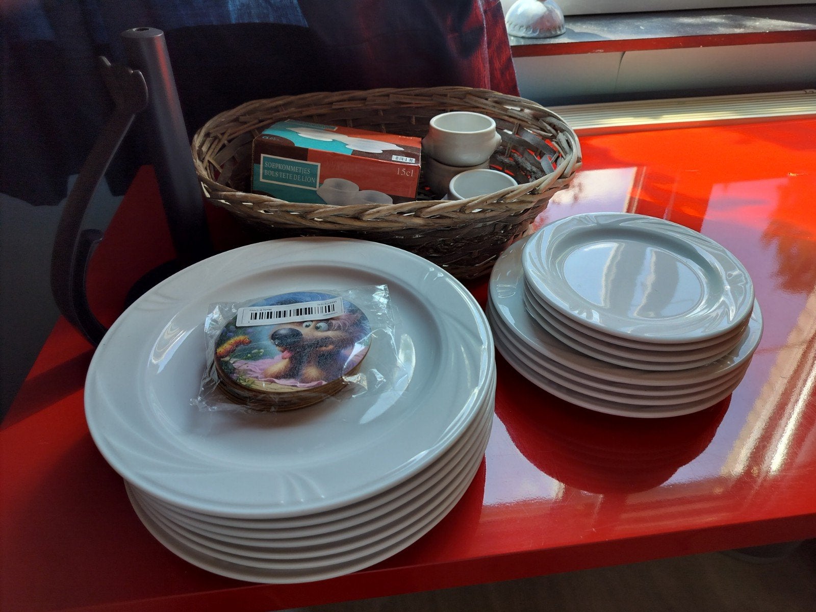 servies, Ophalen, Gebruikt, Bord(en)